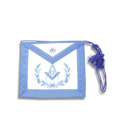 YORK MASTER APRON LEATHER POCKET YALE BLUE GROSGRAIN