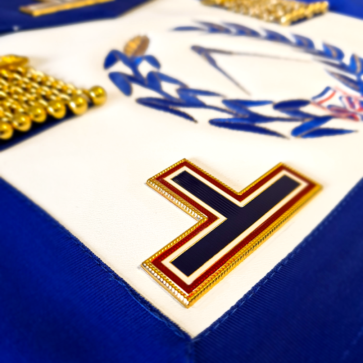 SMALL DRESS APRON, LEATHER - NATIONAL GRAND OFFICERS (GLNF)