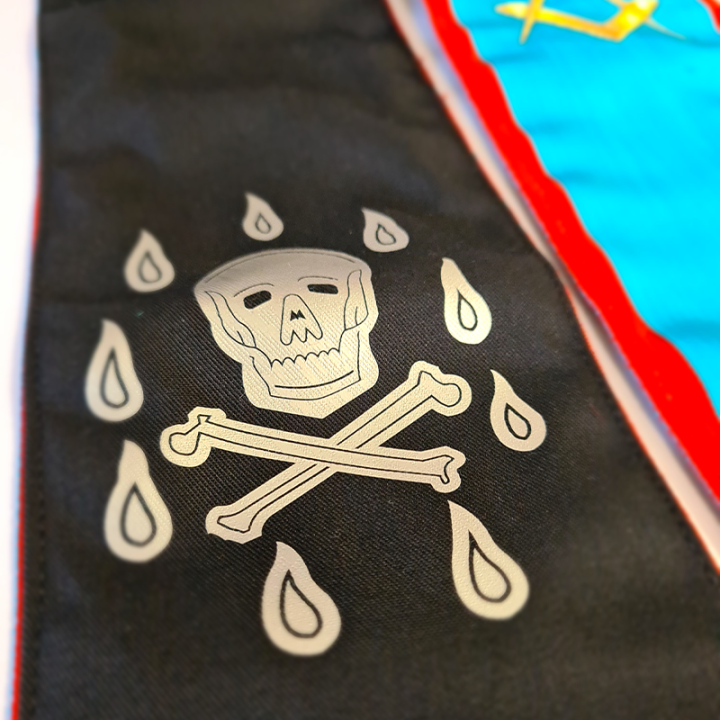 MASTER AASR SASH EMBROIDERED WITH SQUARE AND COMPASSES WITH JEWEL
