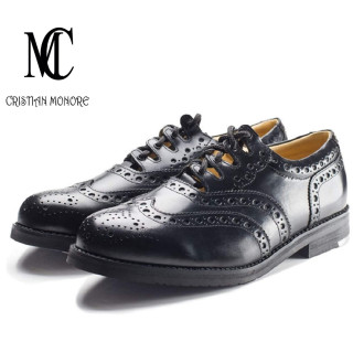 GHILLIE BROGUE KILT SHOES IN GENUINE LEATHER BY CRISTIAN MONORE