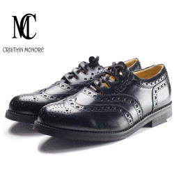 CHAUSSURES DE KILT GHILLIE BROGUE EN CUIR  SIGNÉES CRISTIAN MONORE
