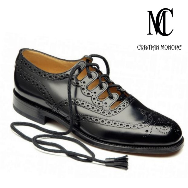 GHILLIE BROGUE KILT SHOES IN GENUINE LEATHER BY CRISTIAN MONORE