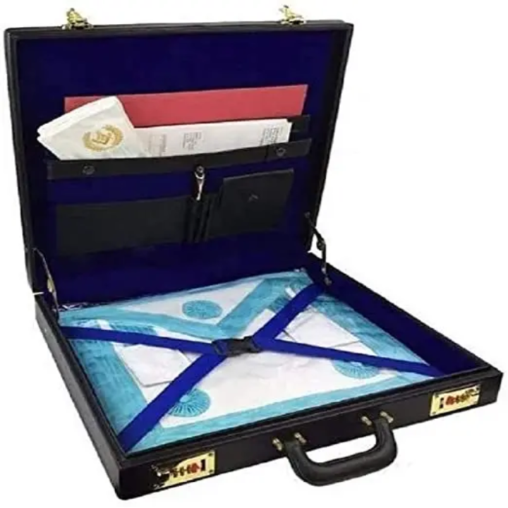 MASONIC LEATHER CASE SIGNED CRISTIAN MONORE